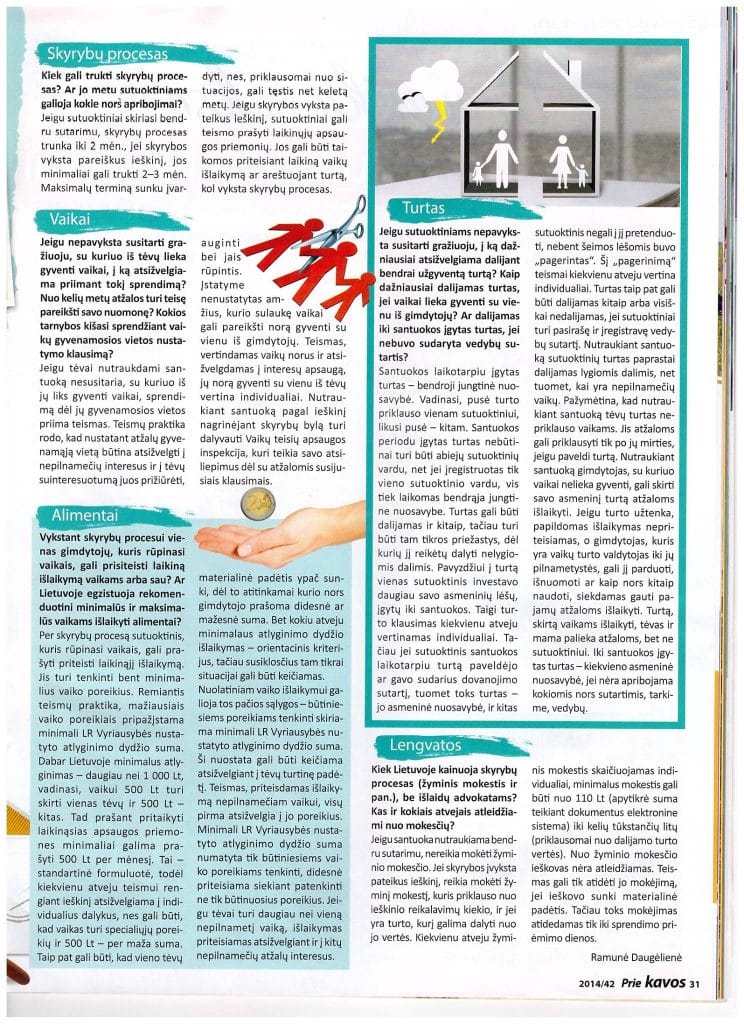 Rita Vesterte skyryboslengvai spaudoje